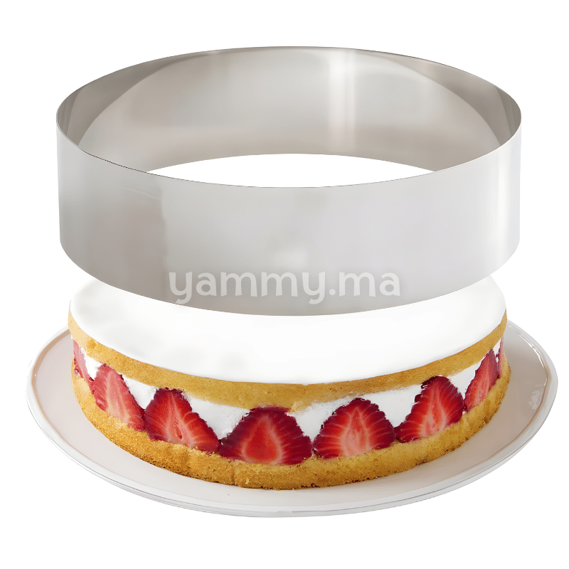 Cercle à Pâtisserie en Inox 27 x h 6 cm