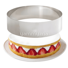 Cercle à Pâtisserie en Inox 25 x h 6 cm
