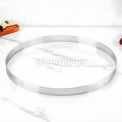 Cercle à Tarte Perforé Inox 24.5cm x h 2cm