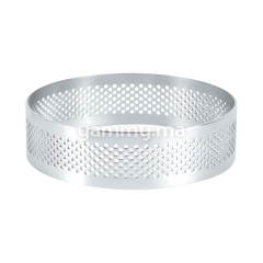 Cercle à Tarte Perforé Inox 10cm x h 2cm