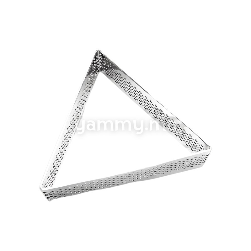 Cercle à Tarte Triangle Perforé Inox 9cm x h 2cm