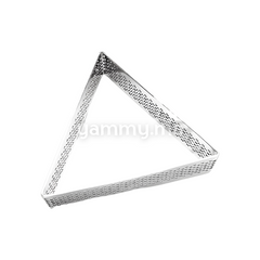 Cercle à Tarte Triangle Perforé Inox 9cm x h 2cm