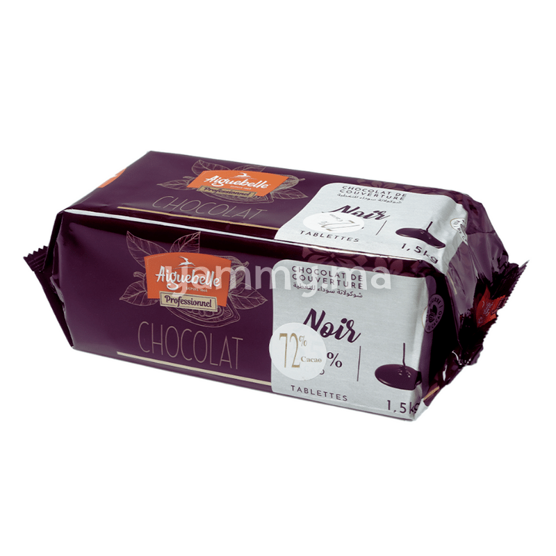 Chocolat de Couverture Noir 72% 1.5kg - Aiguebelle