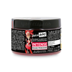 Colorant Hydrosoluble Rouge Princesse Intense en Poudre 50 gr - Déco Relief INT54