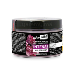 Colorant Hydrosoluble Violet Rouge Intense en Poudre 50 gr - Déco Relief