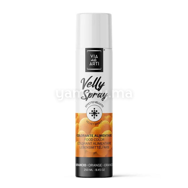 Colorant Spray Velours Orange 250 ml Beurre de Cacao - Via delle Arti