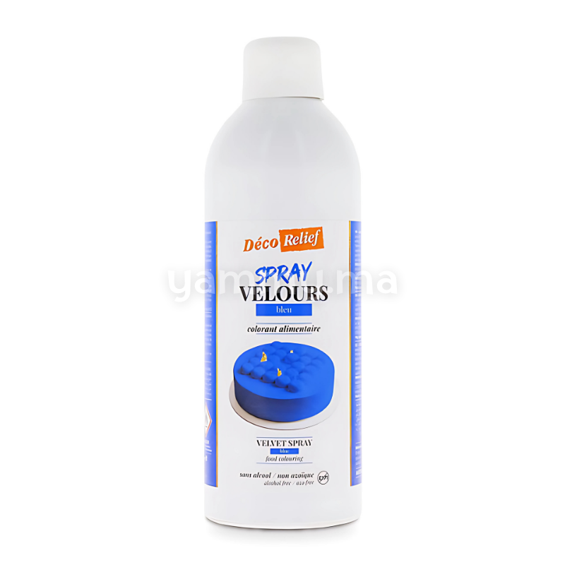 Colorant Spray Velours Bleu 400ml Beurre de Cacao - Déco Relief