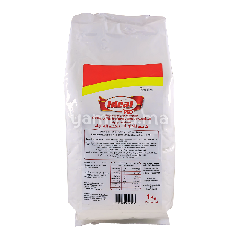 Crème Patissière Vanille 1kg - Idéal