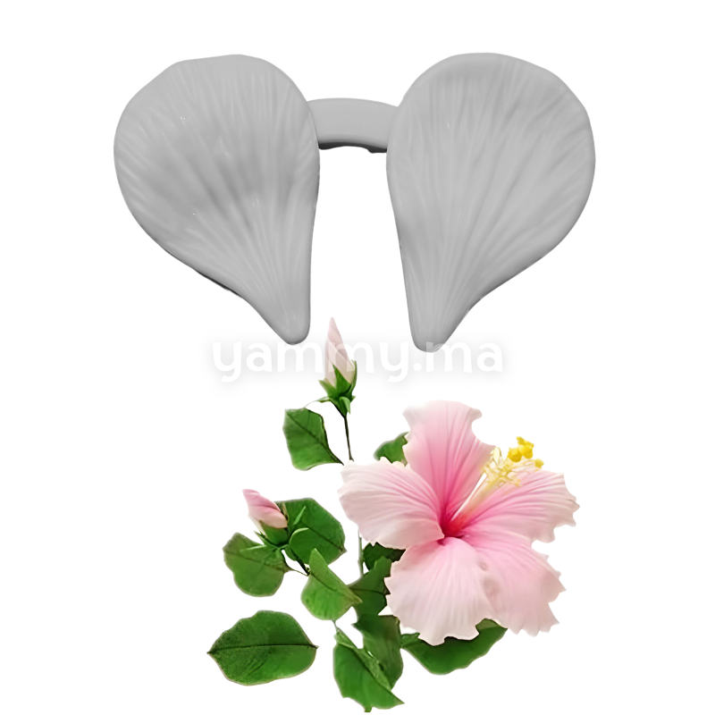 SET. 2 Moules Silicone Pétales de Fleurs & Feuilles MSP212