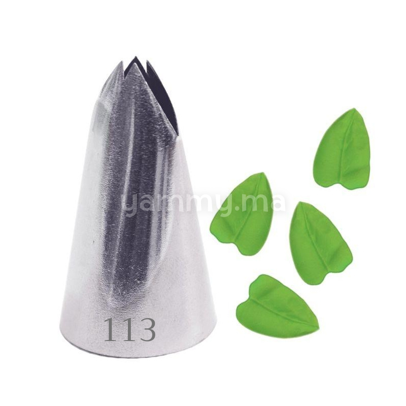 Douille Grande Feuille en Acier-inoxydable "113"