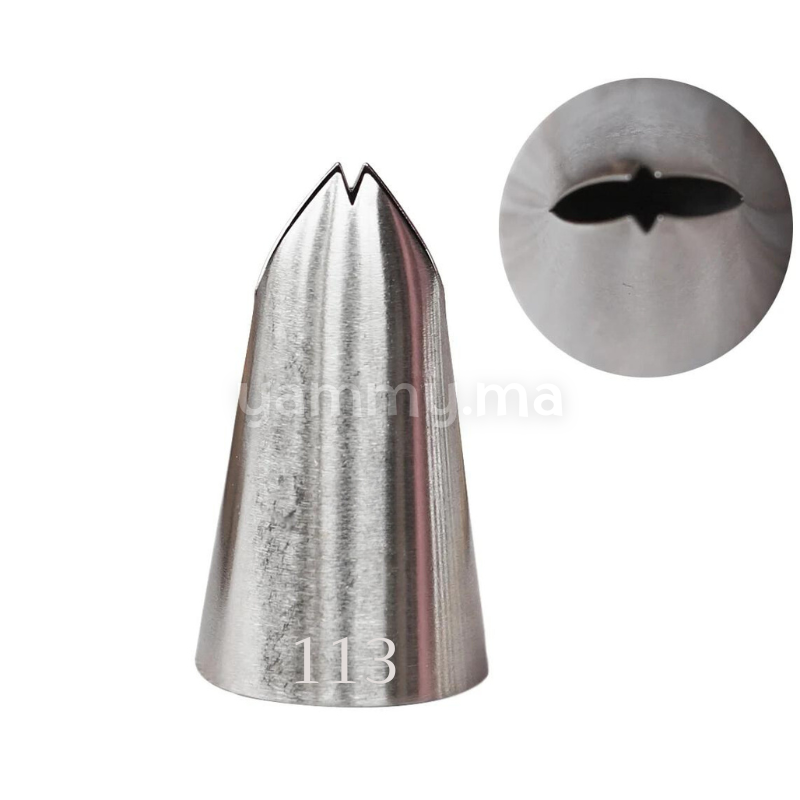 Douille Grande Feuille en Acier-inoxydable "113"