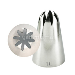 Douille Fleur en Acier-inoxydable "1C"