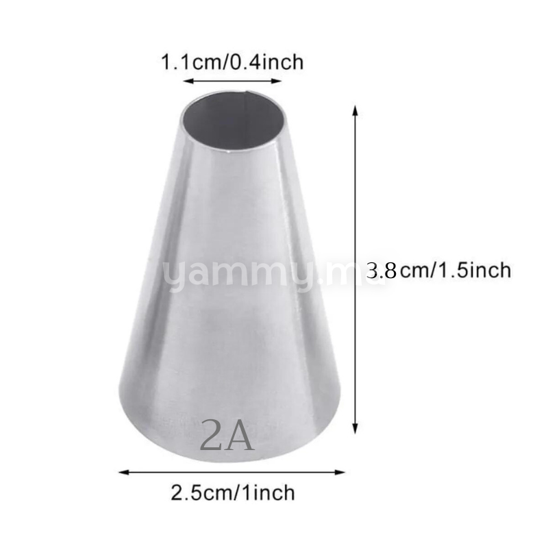 Douille Ronde en Acier-inoxydable "2A"