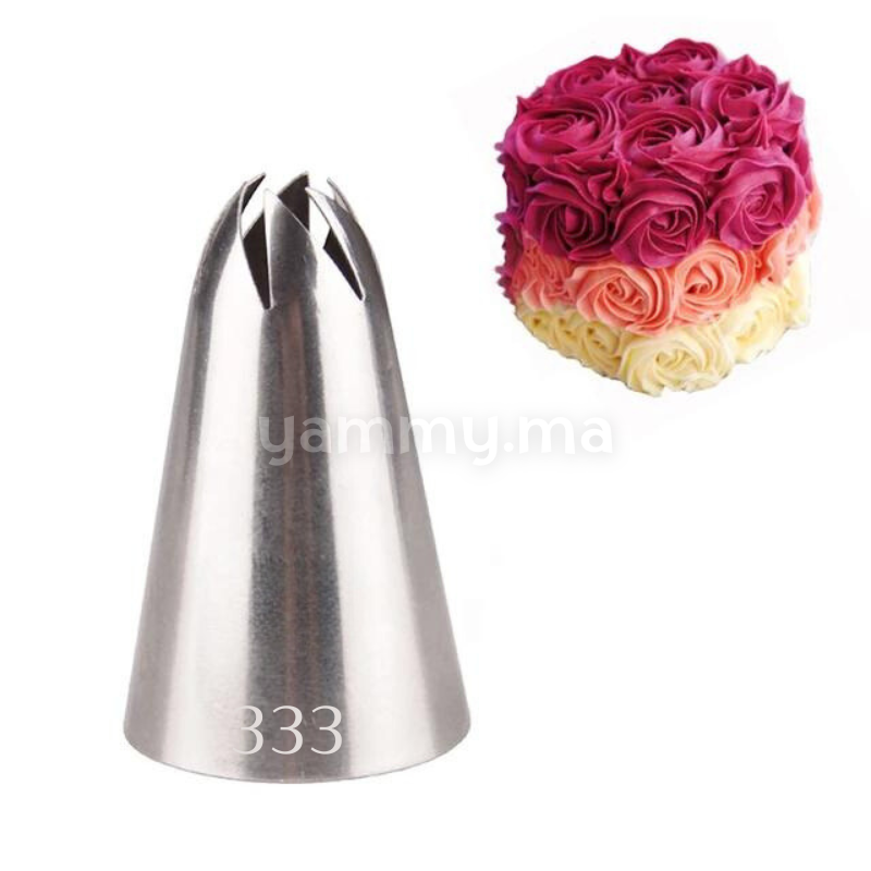 Douille Fleur en Acier-inoxydable "333"