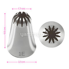 Douille Pâtisserie Inox Fleur 12 dents N° 1E