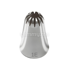 Douille Pâtisserie Inox Fleur 12 dents N° 1E