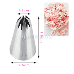 Douille Pâtisserie Inox Fleur 10 dents N° 2F