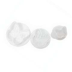 SET. 3 Emporte-pieces Papillons