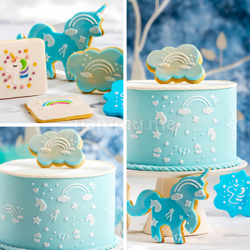 SET. 2 Emporte-pièces Licornes Magiques