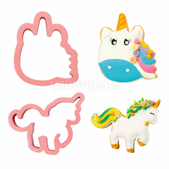 SET. 2 Emporte-pièces Licornes Magiques