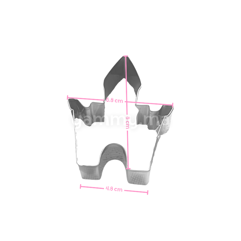 Emporte-pièce Château en Inox 8 cm