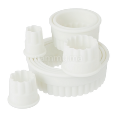 SET. 9 Emporte-pièces Ronds en Plastique Hauteur 3.5 cm