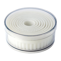 SET. 9 Emporte-pièces Ronds en Plastique Hauteur 3.5 cm