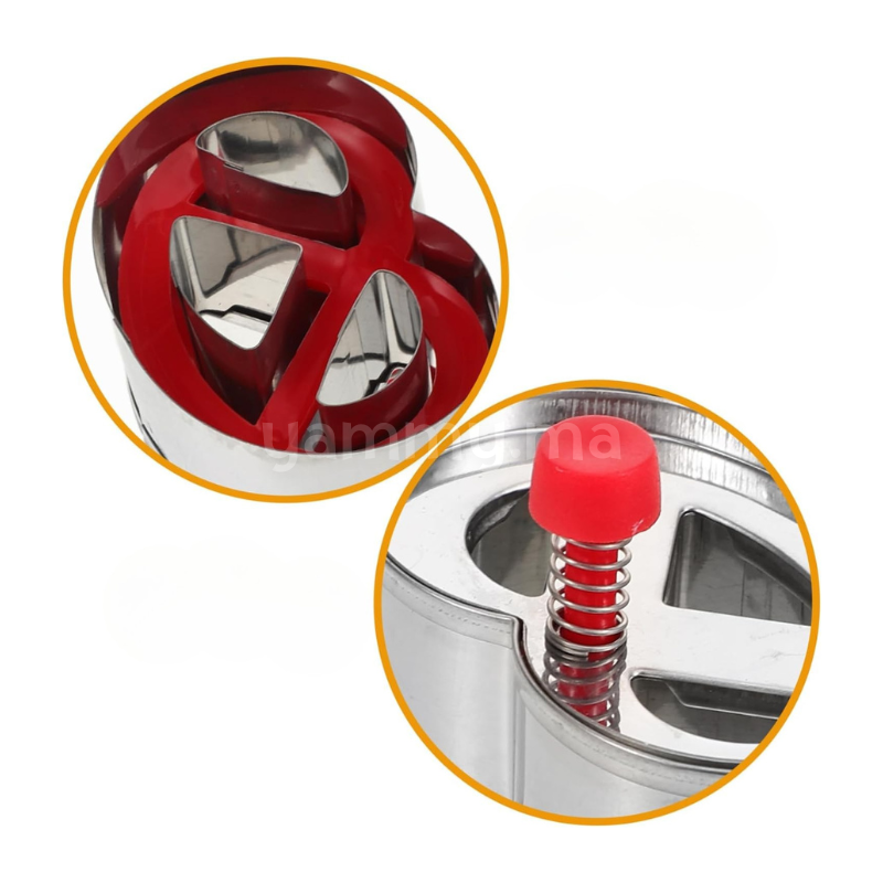 Emporte-pièces avec Poussoir Bretzel en Inox