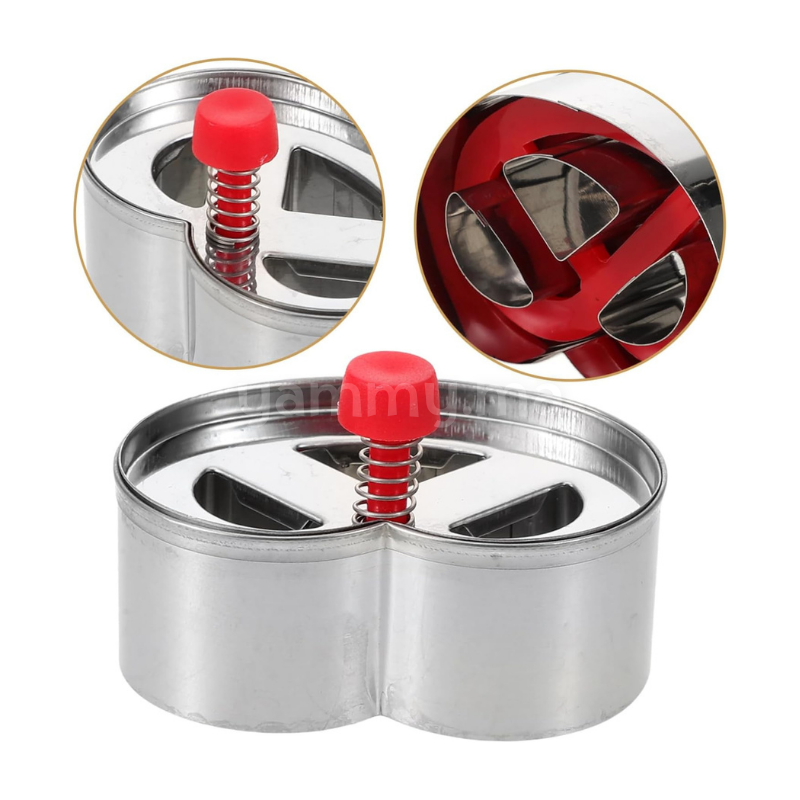 Emporte-pièces avec Poussoir Bretzel en Inox