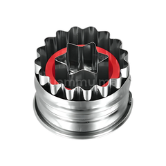 Emporte-pièce avec Poussoir Rond Étoile en Inox