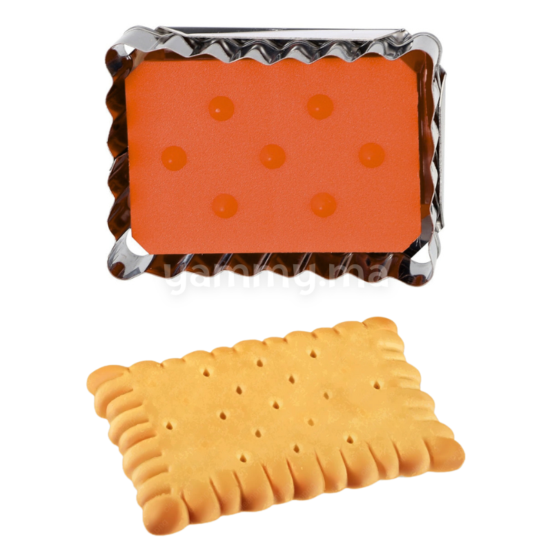 Emporte-pièces avec Poussoir Petit Beurre en Inox