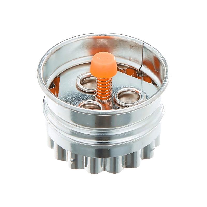 Emporte-pièce avec Poussoir Rond Trois Points en Inox