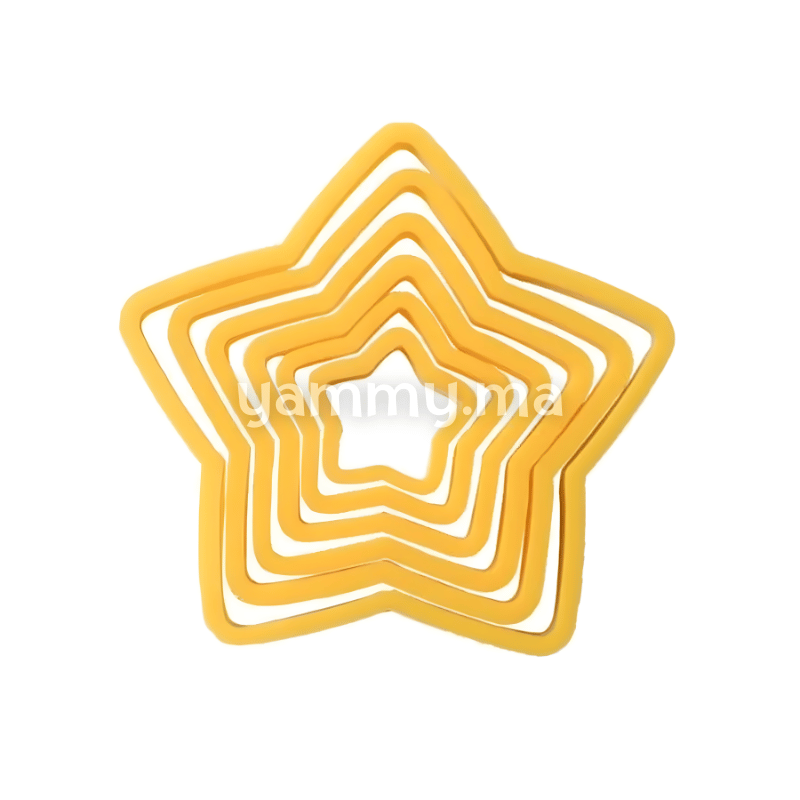 SET. 6 Emporte-pieces Etoiles Sapin