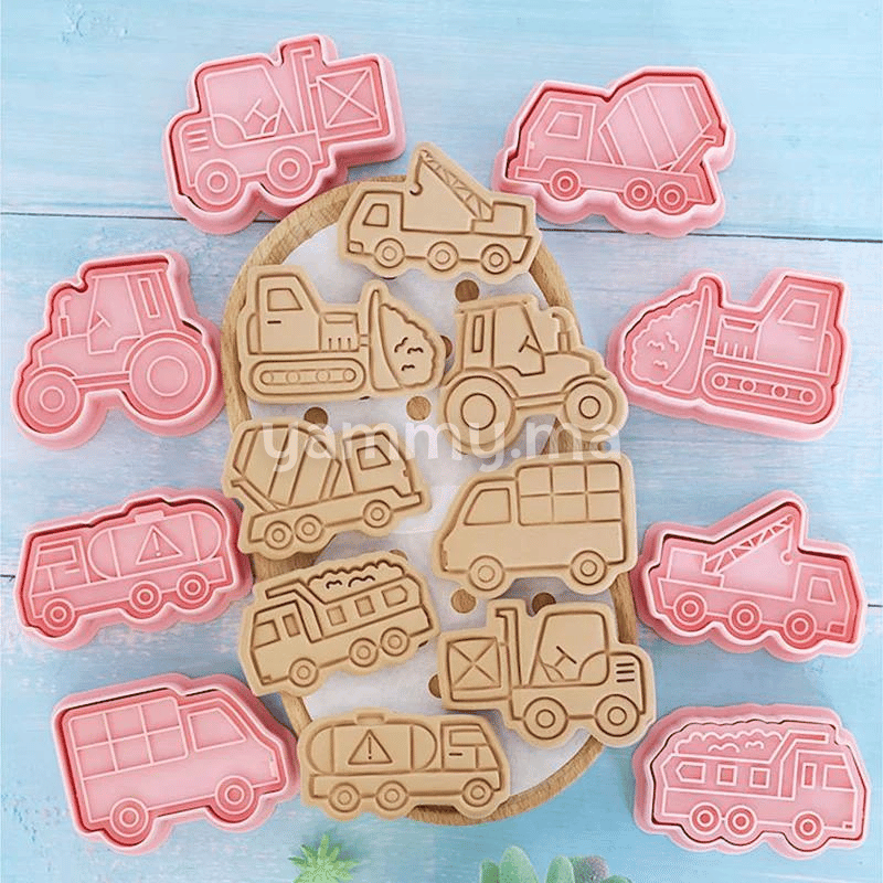 SET. 8 Emporte-piéces Camions