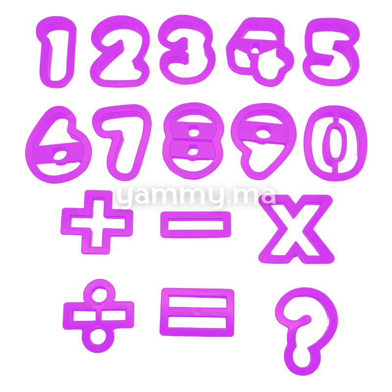 SET. 16 Emporte-pieces Chiffres