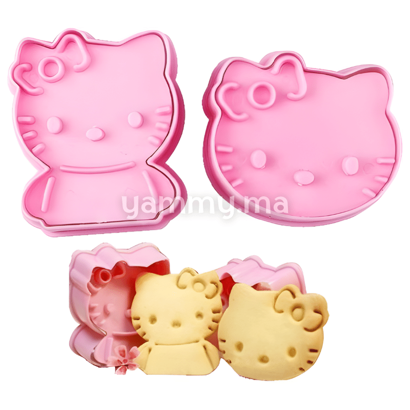 SET. 2 Emporte-pièces Hello Kitty