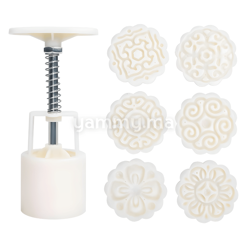 Set. 6 Tampons à Biscuits Rond 4.5 Cm M3