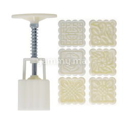 Set. 6 Tampons à Biscuits Carre 4 Cm M1