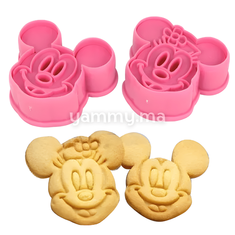 SET. 2 Emporte-pièces Mickey mous