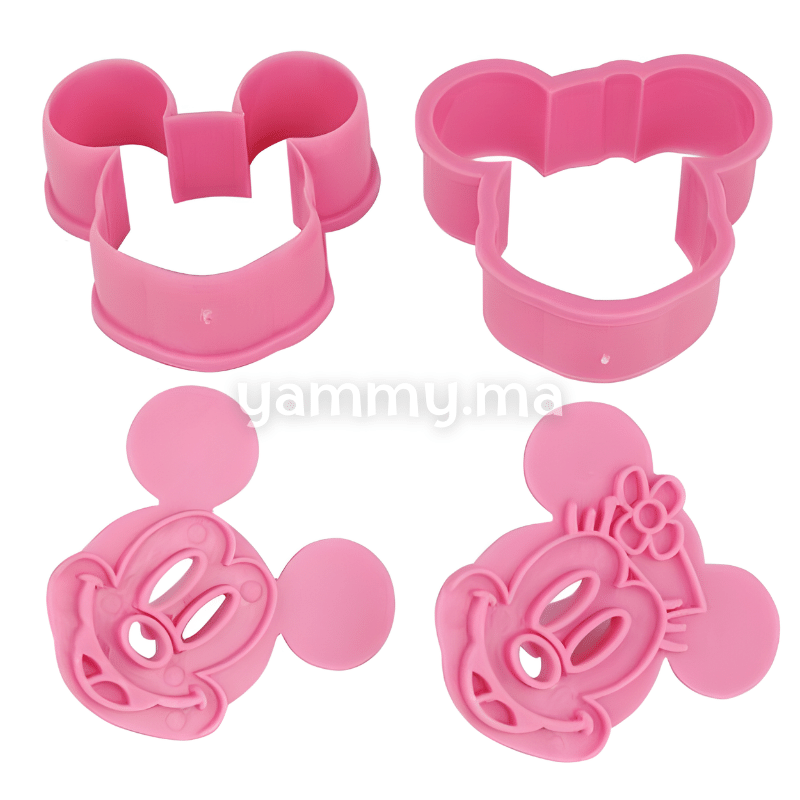 SET. 2 Emporte-pièces Mickey mous