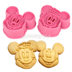 SET. 2 Emporte-pièces Mickey mous