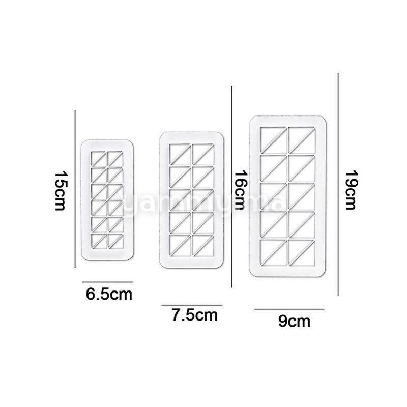 SET. 3 Emport-pièces Géométrique Triangle