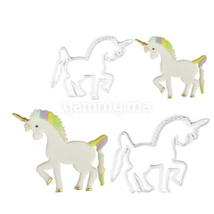 SET. 2 Emporte-pièces Licorne