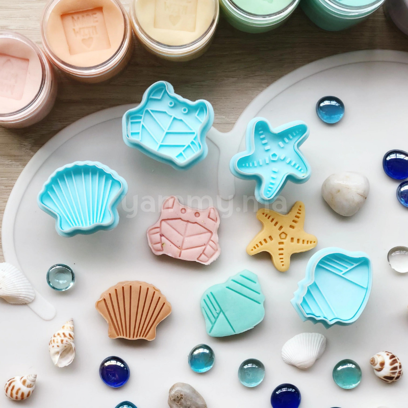 SET. 4 Emporte-pièces Coquillage