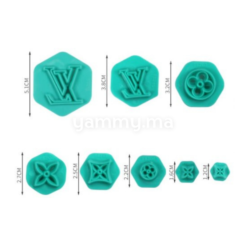 SET. 8 Emporte-pièces LV Louis Vuitton