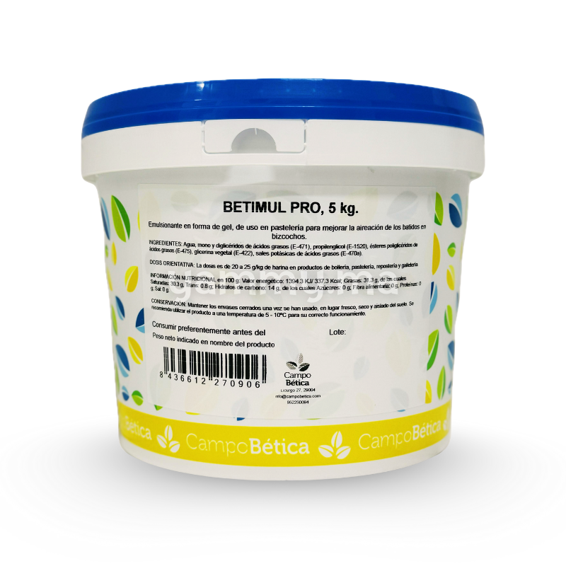 Émulsifiant Cake en Gel Betimul m PRO (Mixo) - Campo Bética