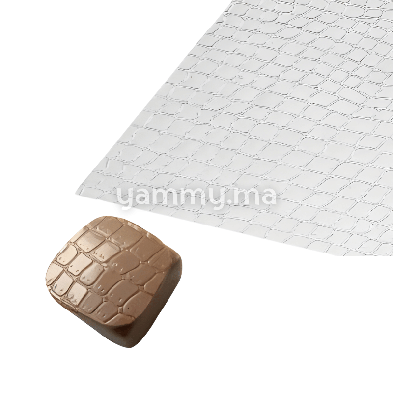 Feuille Structure pour Chocolat CROCODILE "STRKIT2-3" - Pavoni