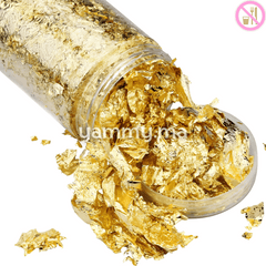 Bouteille de Papier Décoratif Feuilles d'Or d'Imitation