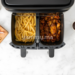 Friteuse sans Huile Air Fryer Double 2 x 4.5L - Lacor 69508