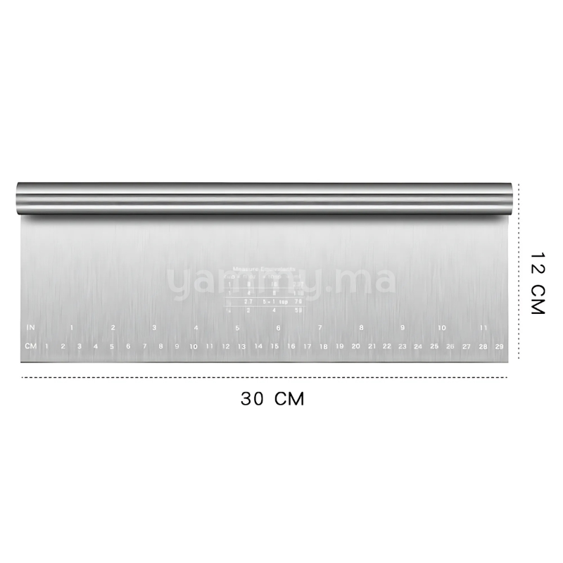 Grattoir Coupe-Pâte en Inox XL 30 cm